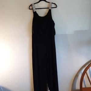 Sleeveless rhinestone strap jumpsuit NEW YEARS